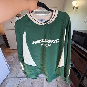 Aelfric Eden Forest Green and Cream Pullover